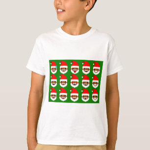Camiseta emoticonos de la emoji de santa africana