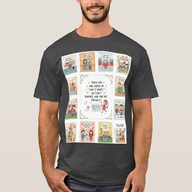 Camiseta Emotion Carvings: Doodle Art Que Cuenta Historias (Anverso)