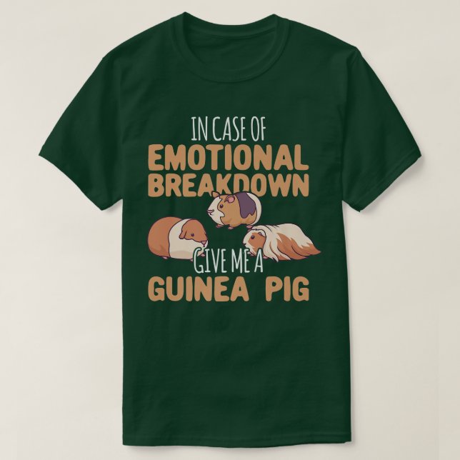 Camiseta Emotional Breakdown Give Me A Guinea Pig  (Diseño del anverso)