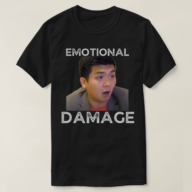 Camiseta Emotional Damage, The Asian Guy, Humor  (Diseño del anverso)