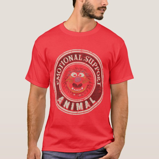 Camiseta Emotional Support Animal funny (Anverso)