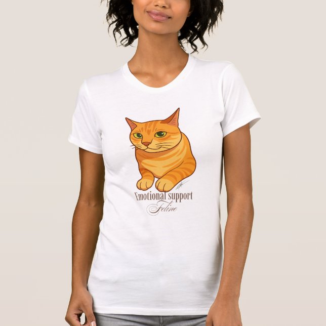 Camiseta Emotional support feline (Anverso)