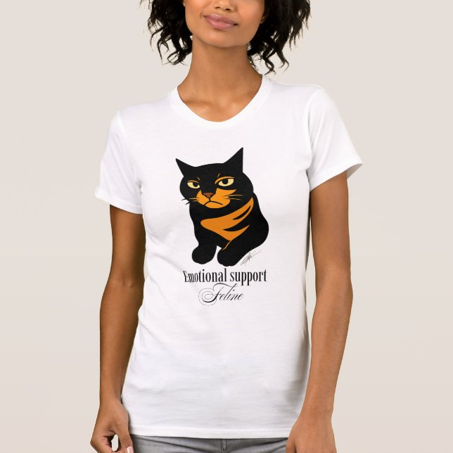 Camiseta Emotional support feline (Anverso)