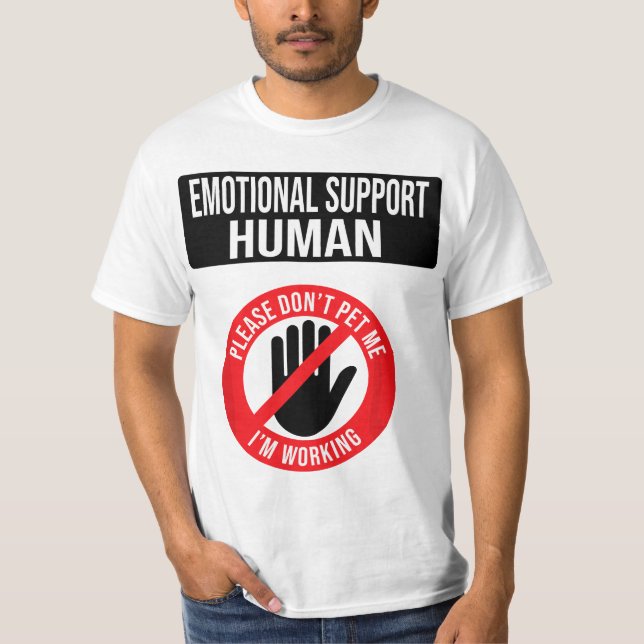 Camiseta Emotional Support Human Halloween Costume Do Not P (Anverso)