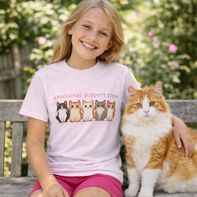 Camiseta Emotional Support - Kawaii Cutie Kitties Cat Kid's (Subido por el creador)