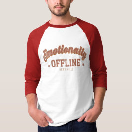 Camiseta Emotionally Offline – Vintage Minimalist