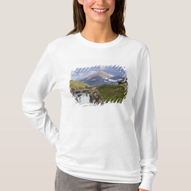 Camiseta Empacadores guían una cuerda de caballos sobre un  (Anverso)