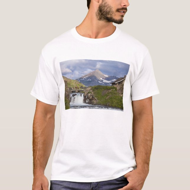 Camiseta Empacadores guían una cuerda de caballos sobre un  (Anverso)