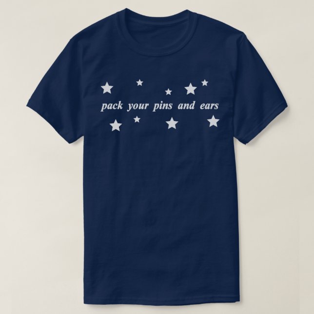 Camiseta empacar sus pines y orejas (Diseño del anverso)