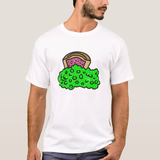 Camiseta empanada y guisantes