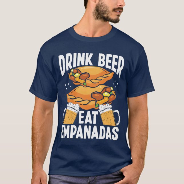 Camiseta Empanadas Maker Beer Drinking Lover Latin Food boy (Anverso)