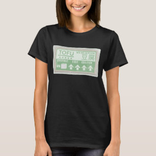 Camiseta Empaque alimenticio de arte pop tofu