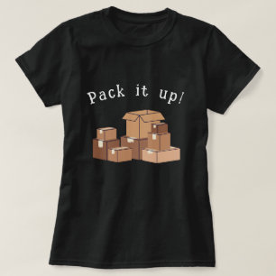 Camiseta Empaquetar las cajas móviles