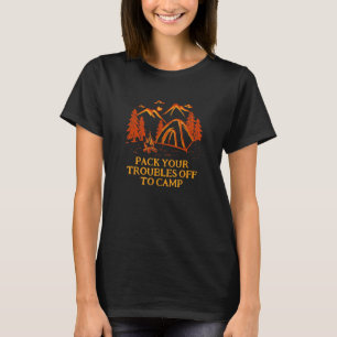 Camiseta Empaquetar tus problemas a citas motivacionales de