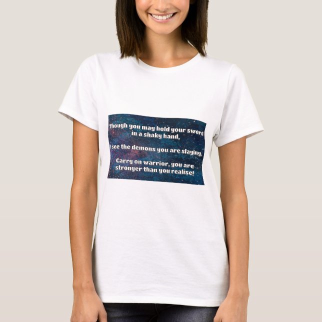 Camiseta Empath Warrior Positive Citation Animation (Anverso)