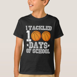 Camiseta Empecé 100 días de básquetbol escolar