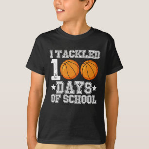 Camiseta Empecé 100 días de básquetbol escolar