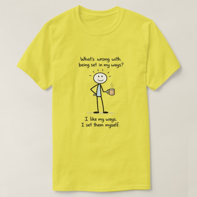 Camiseta Empecinado en mis costumbres (1) Masculino (Diseño del anverso)