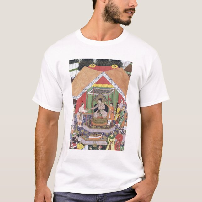 Camiseta Emperador Akbar (r.1556-1605) entretenido por su (Anverso)