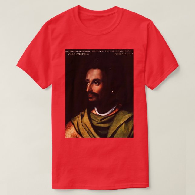 Camiseta Emperador etíope Lebna Dengel Cristofano della Al (Diseño del anverso)