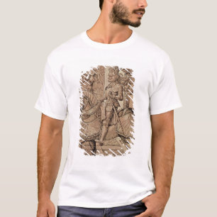 Camiseta Emperador Maximiliano I que monta un caballo, 1518