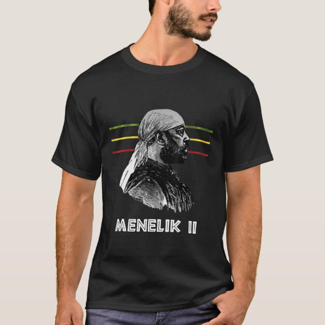 Camiseta Emperador Menelik II de Etiopía (Anverso)