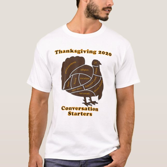 Camiseta Empezando la conversación de Acción de Gracias 202 (Anverso)