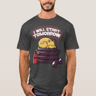 Camiseta Empezaré mañana negro por Tobe Fonseca