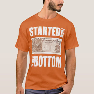 Camiseta Empezó desde la ropa de la aplicación de cupones d