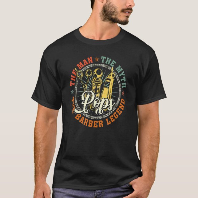 Camiseta Empieza El Hombre Mito Barber Legend Hairstylist P (Anverso)
