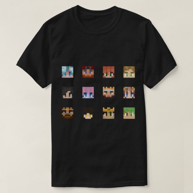 Camiseta Empiezan SMP PlayerHeads Premium (Diseño del anverso)