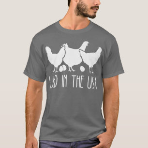 Camiseta Emplazado En Estados Unidos, Un Divertido Agricult