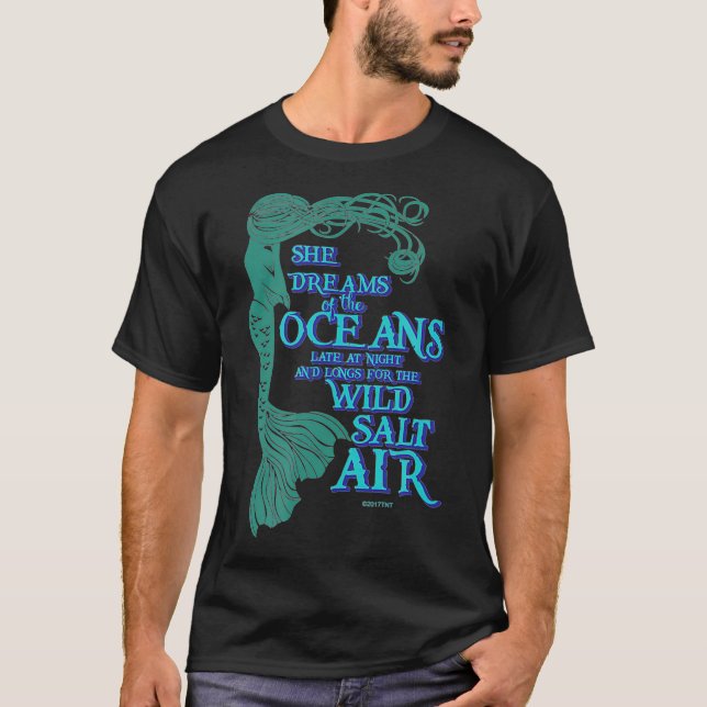 Camiseta Empleada de sirvienta que sueña con el océano en N (Anverso)