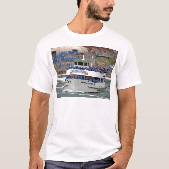 Camiseta Empleada del barco húmedo - Cataratas del Niágara (Anverso)