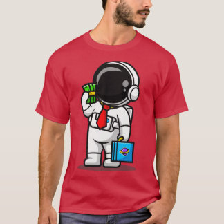 Camiseta Empleado Astronauta Con Personalizado Salario