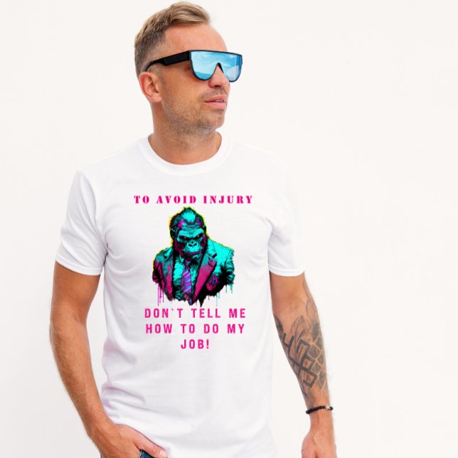 Camiseta empleado audaz sarcástico (Subido por el creador)