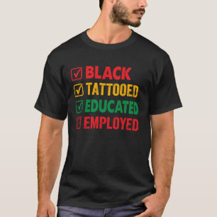 Camiseta Empleado con tatuaje negro educado