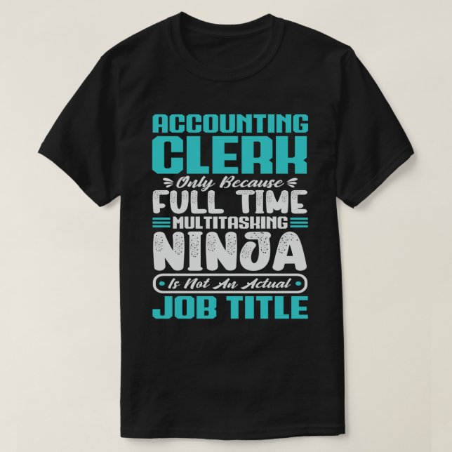 Camiseta Empleado de contabilidad Cargo Título Profesional (Diseño del anverso)