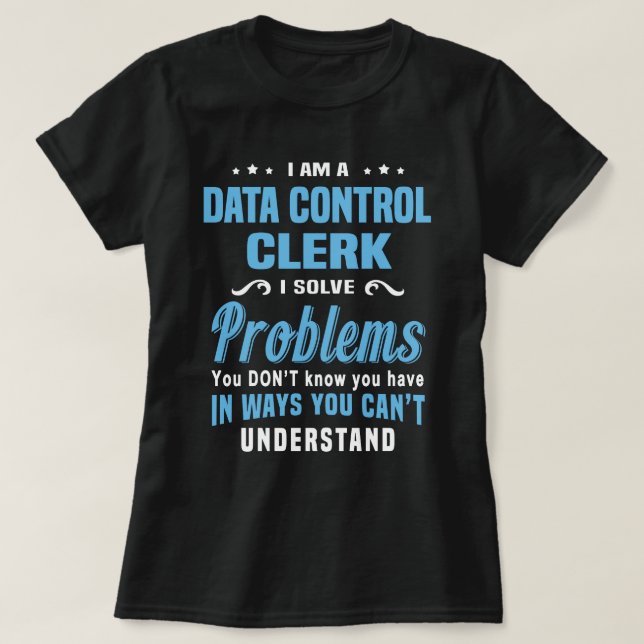 Camiseta Empleado de control de datos (Diseño del anverso)