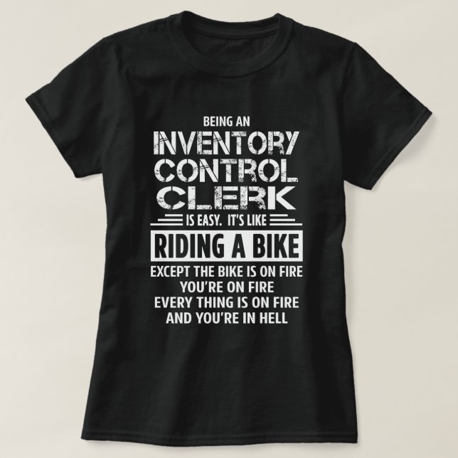 Camiseta Empleado de control de inventario (Diseño del anverso)