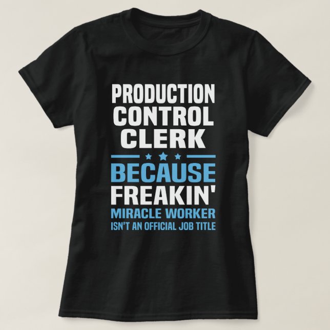 Camiseta Empleado de control de producción (Diseño del anverso)
