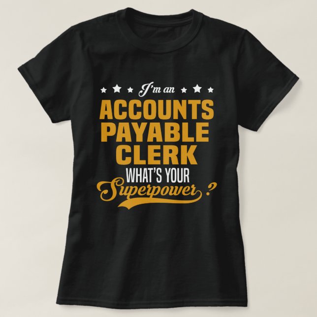 Camiseta Empleado de cuentas por pagar (Diseño del anverso)