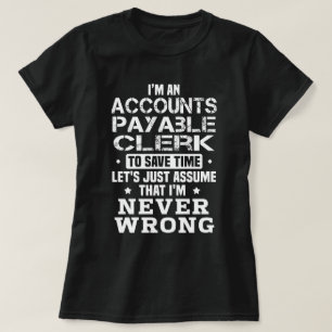 Camiseta Empleado de cuentas por pagar