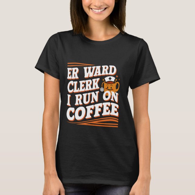 Camiseta Empleado De Er Ward Que Corro En Café - (Anverso)