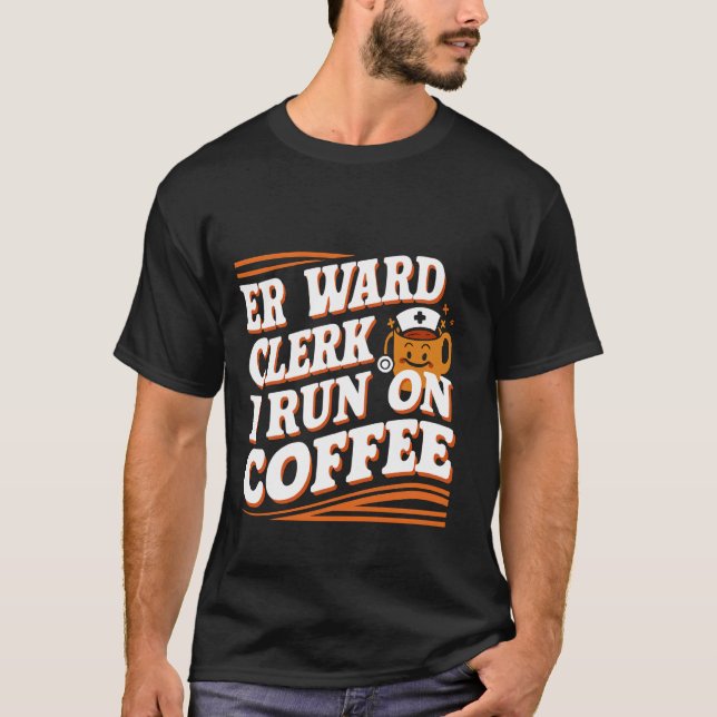 Camiseta Empleado De Er Ward Que Corro En Café - (Anverso)