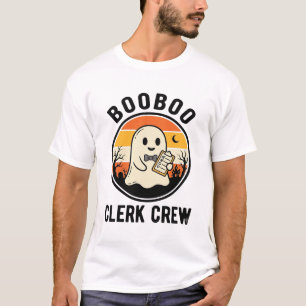 Camiseta Empleado de Halloween BooBoo Tripulación de Fantas