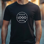 Camiseta Empleado de la empresa con logotipo comercial<br><div class="desc">Una sencilla plantilla de negocios en negro personalizado con un estilo minimalista moderno que se puede actualizar fácilmente con el logotipo de su empresa. Si necesitas ayuda para personalizar este producto,  por favor contáctame con el botón de mensaje que aparece a continuación y estaré encantado de ayudarte.</div>
