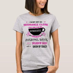 Camiseta Empleado de Seguros Maravilloso e Increíble