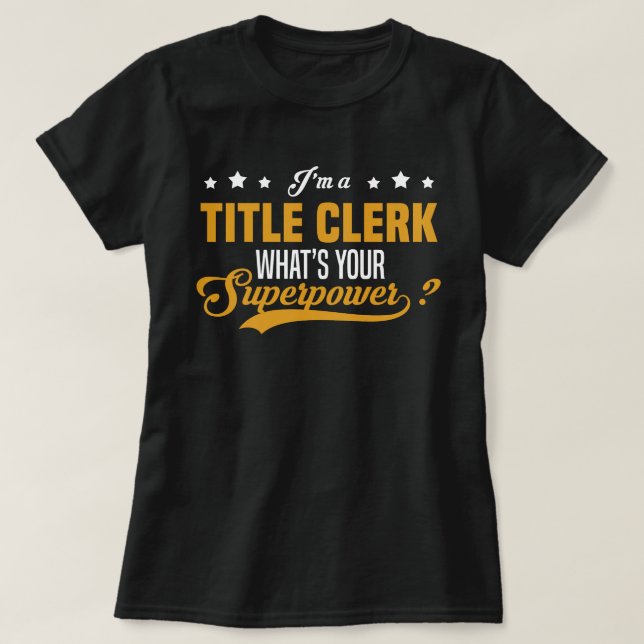 Camiseta Empleado de títulos (Diseño del anverso)