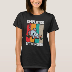 Camiseta Empleado del mes Cute Koala Retro Vintage